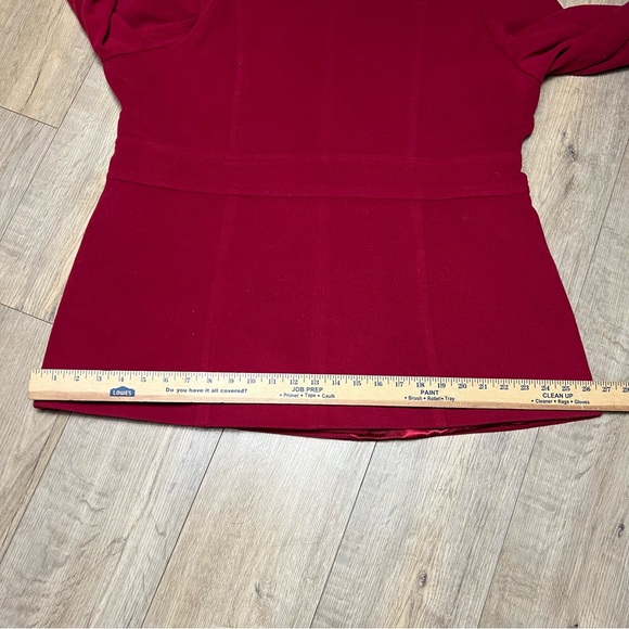 Pendleton Red Pea Coat with Hood and Double-Breasted Design - Picture 14 of 15